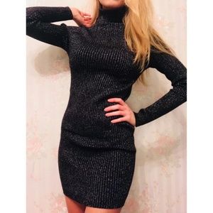 New with tags turtleneck sparkly sweater dress